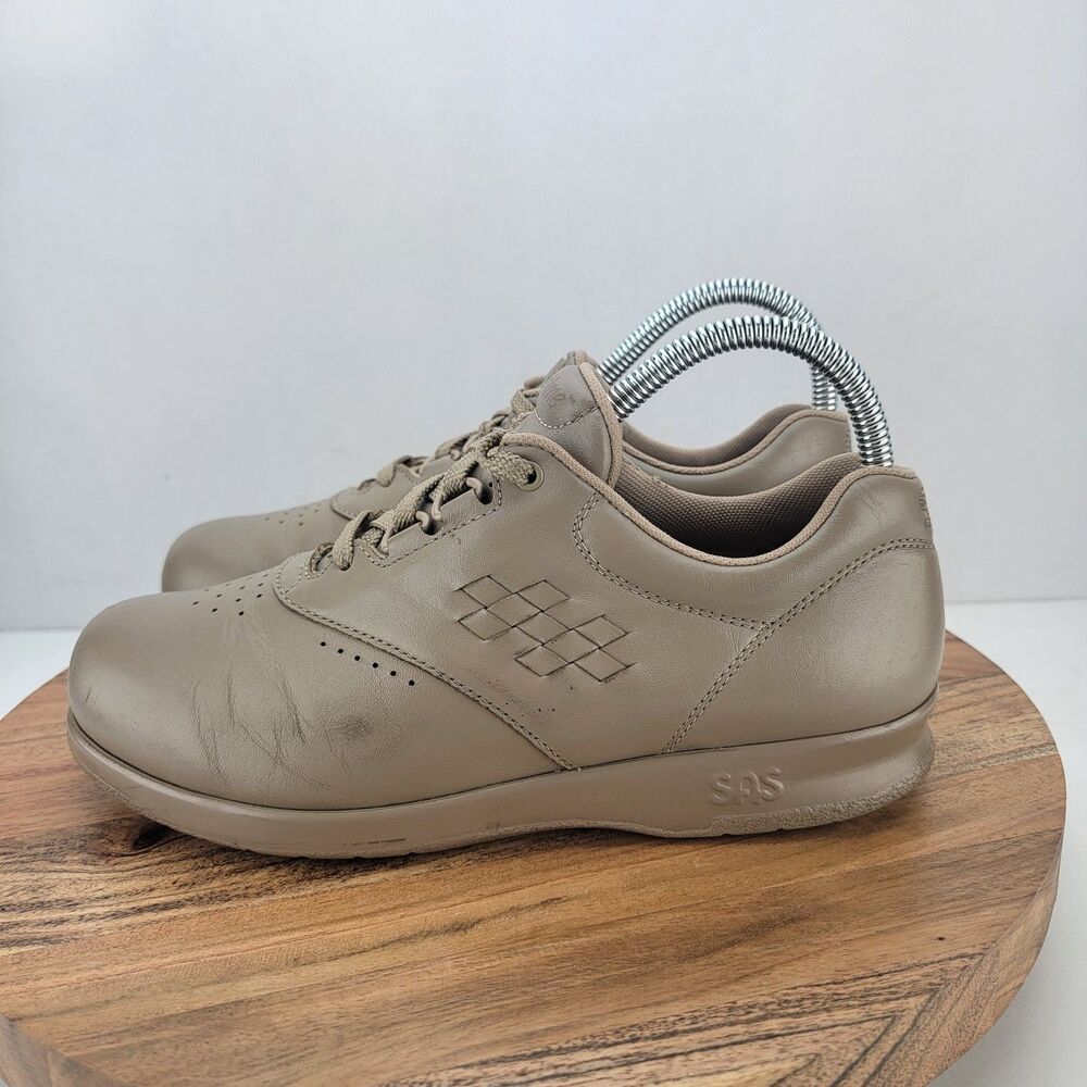 SAS Womens Size 7 Brown Free Time Leather Lace Up Loafer Shoes